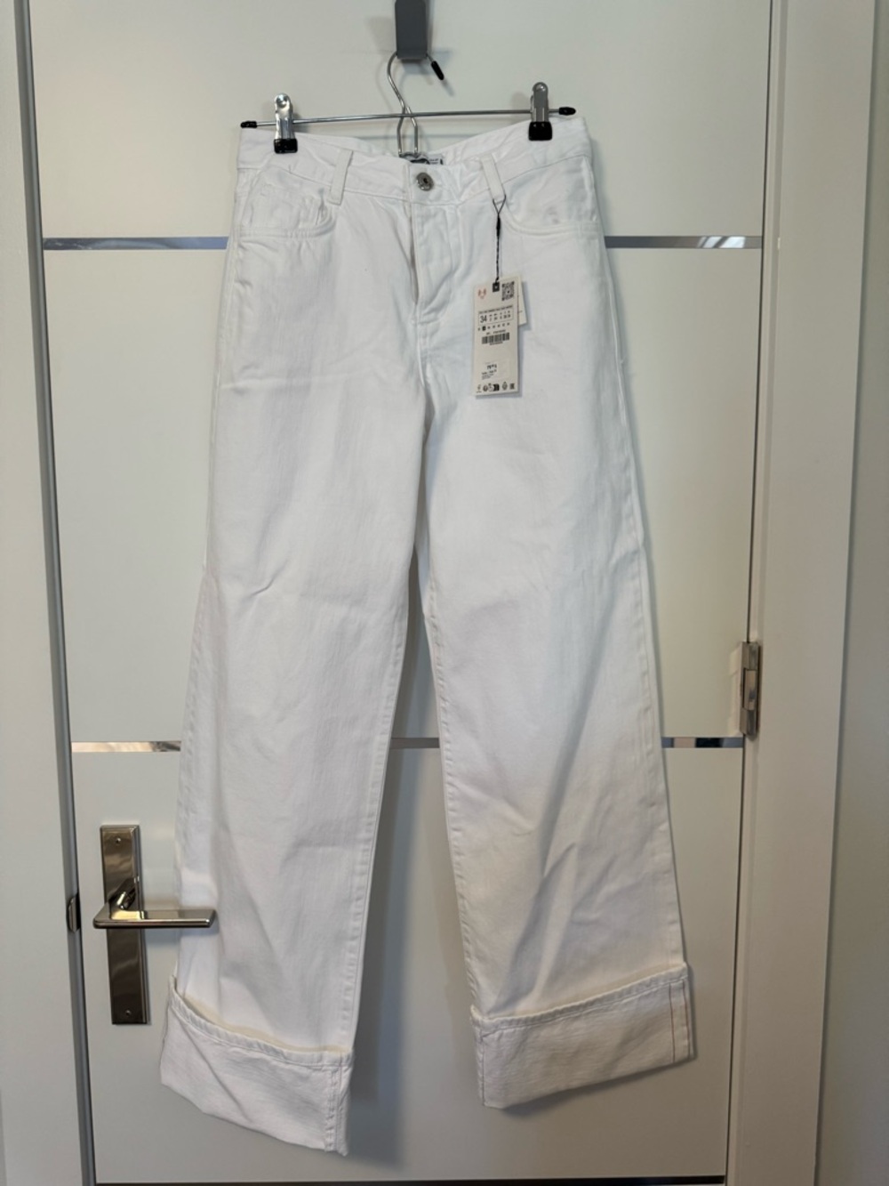 White Wide-Leg Women’s Jeans